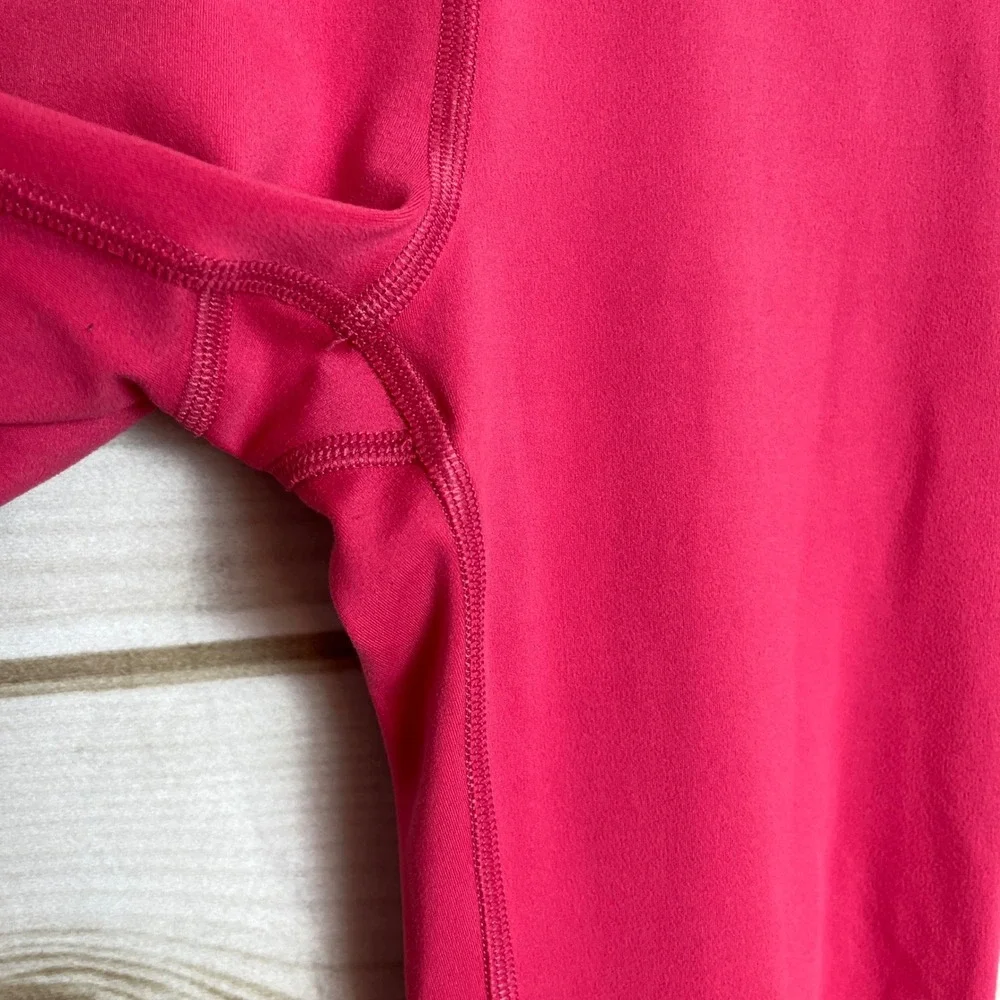 Athleta Girl High Rise‎ Chit Chat Flare Pants Kids Size S/7 Pink Athletic